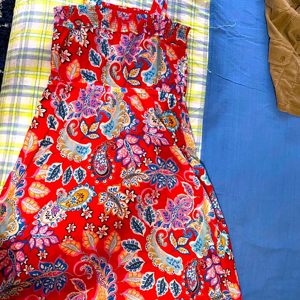 Talbots women cotton dress size LP